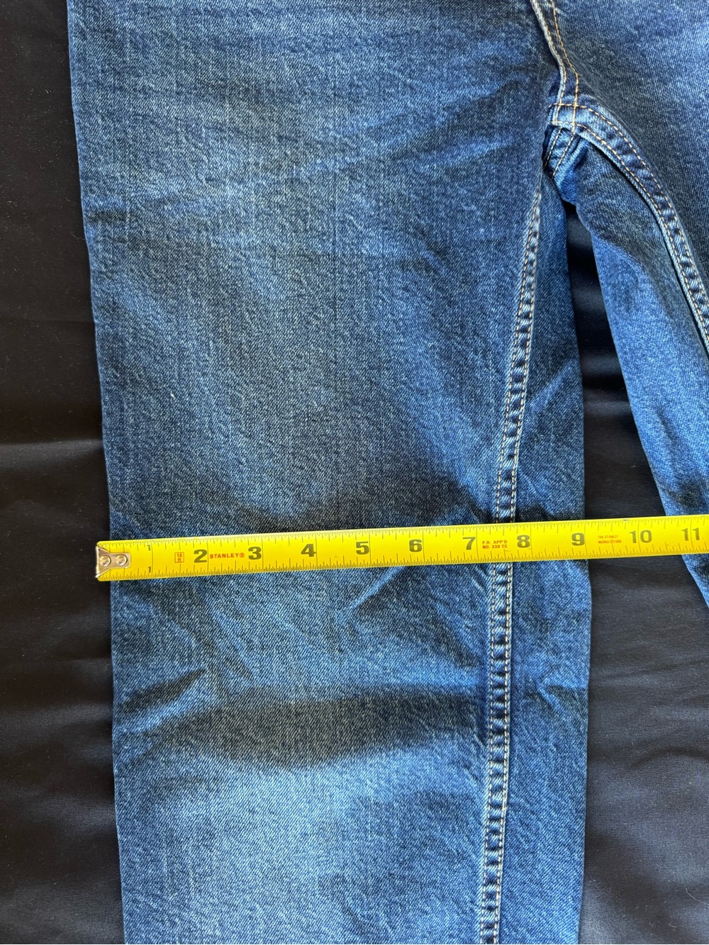 Isabel Maternity Size 2 90s Straight Leg Jeans Dark Wash Side Panel NWT - Picture 10 of 10